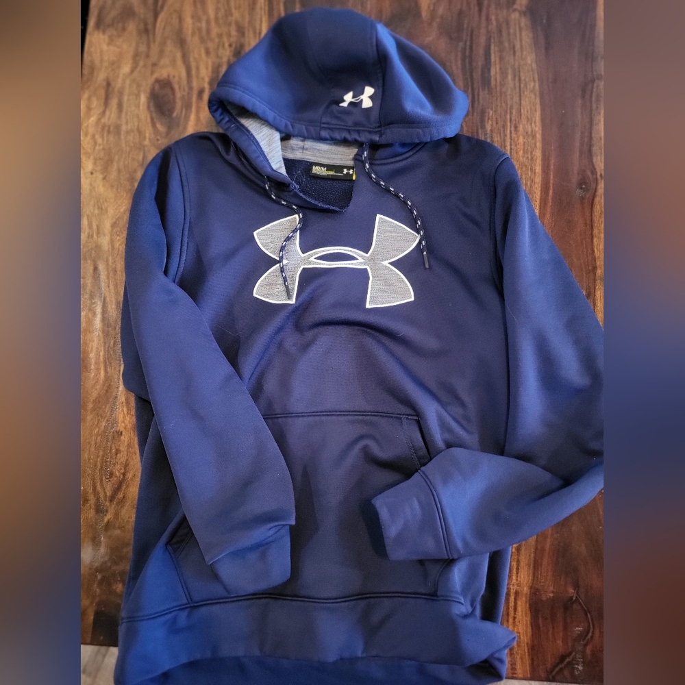 Under Armour Navy Blue Hoodie ADULT M GREAT CONDITION